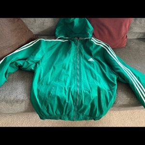 Green adidas XL jacket